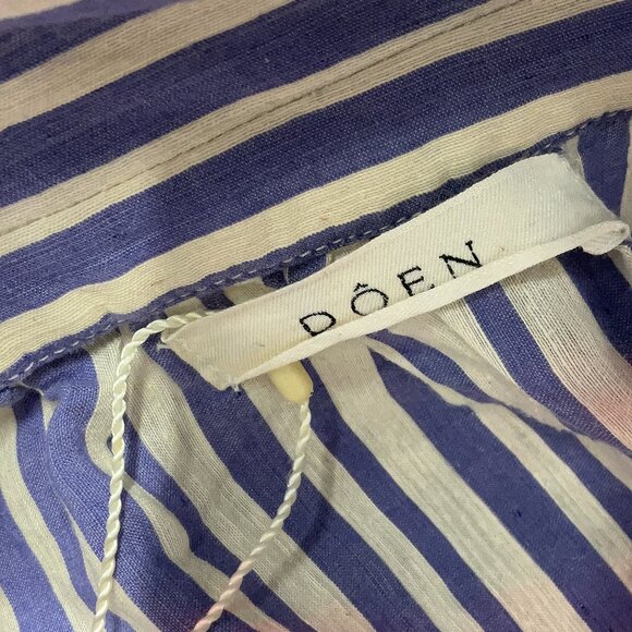 Doen Marine Dress Blue Villandry Striped Silk Dress NWT Size XS - Picture 7 of 11